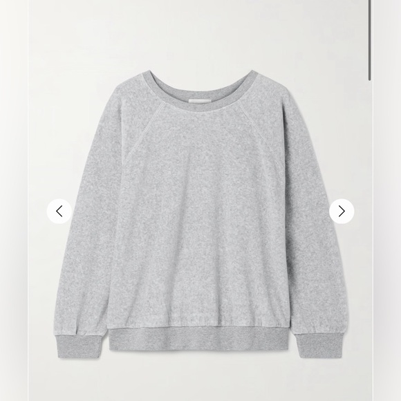 SUZIE KONDI Samos cotton-blend velour sweatshirt and sweatpants set size S - Picture 2 of 12